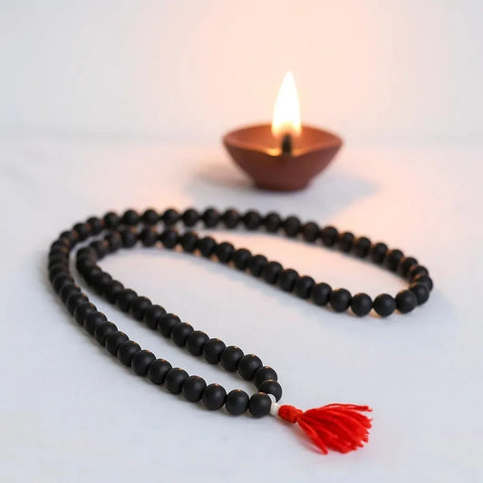 Original Karungali Mala 8mm 108 Beads (Red Thread)