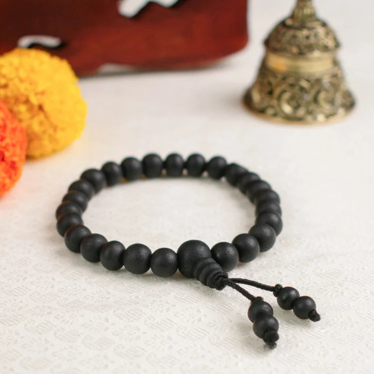 Certified Karungali Mala Bracelet + Free Tulsi Mala worth ₹200